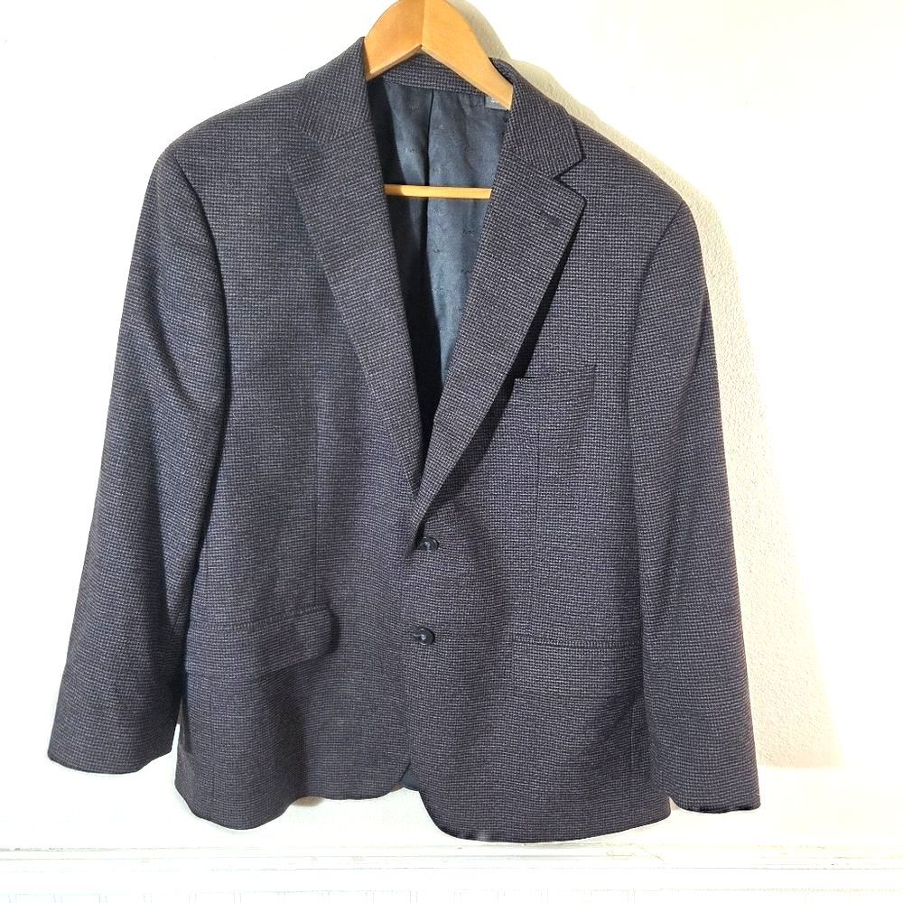 Michael Kors Men’s Blazer Sport Coat 42R Brown Check Wool Blend